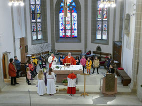 Palmsontag in St. Crescentius - Beginn der Heiligen Woche (Foto: Karl-Franz Thiede)